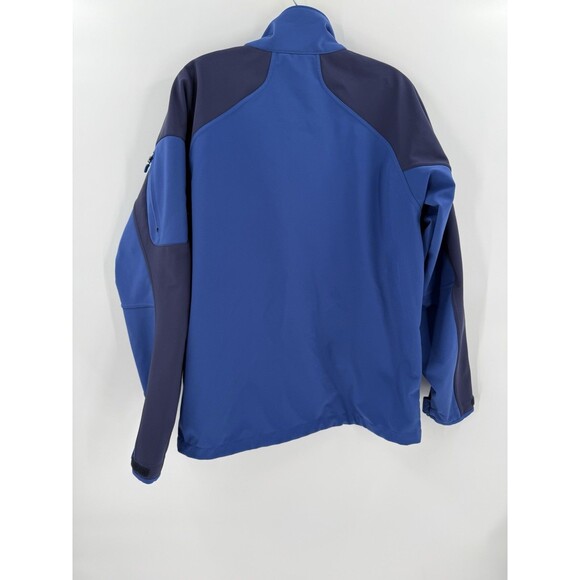 MARMOT Gravity Jacket Men's LARGE Blue Softshell Fleece Lined Full Zip Nylon EUC - Picture 3 of 15